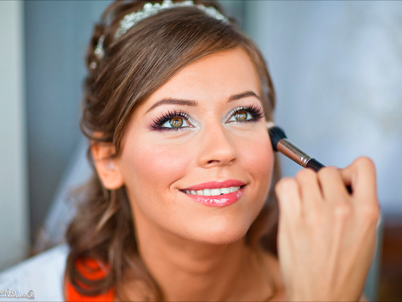 красивый свадебный макияж невесты