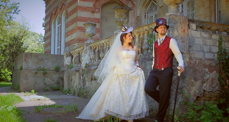 Молодожёны из Одессы сыграли свою свадьбу в стиле Стимпанк